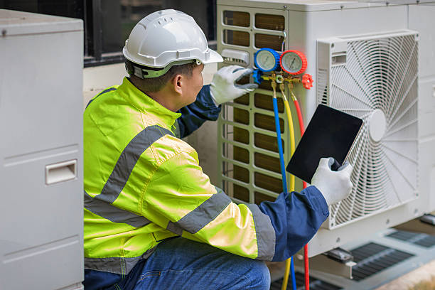 Professional Hvac technician working in Lyons, KS